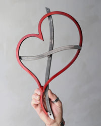 Blooming Heart Cross