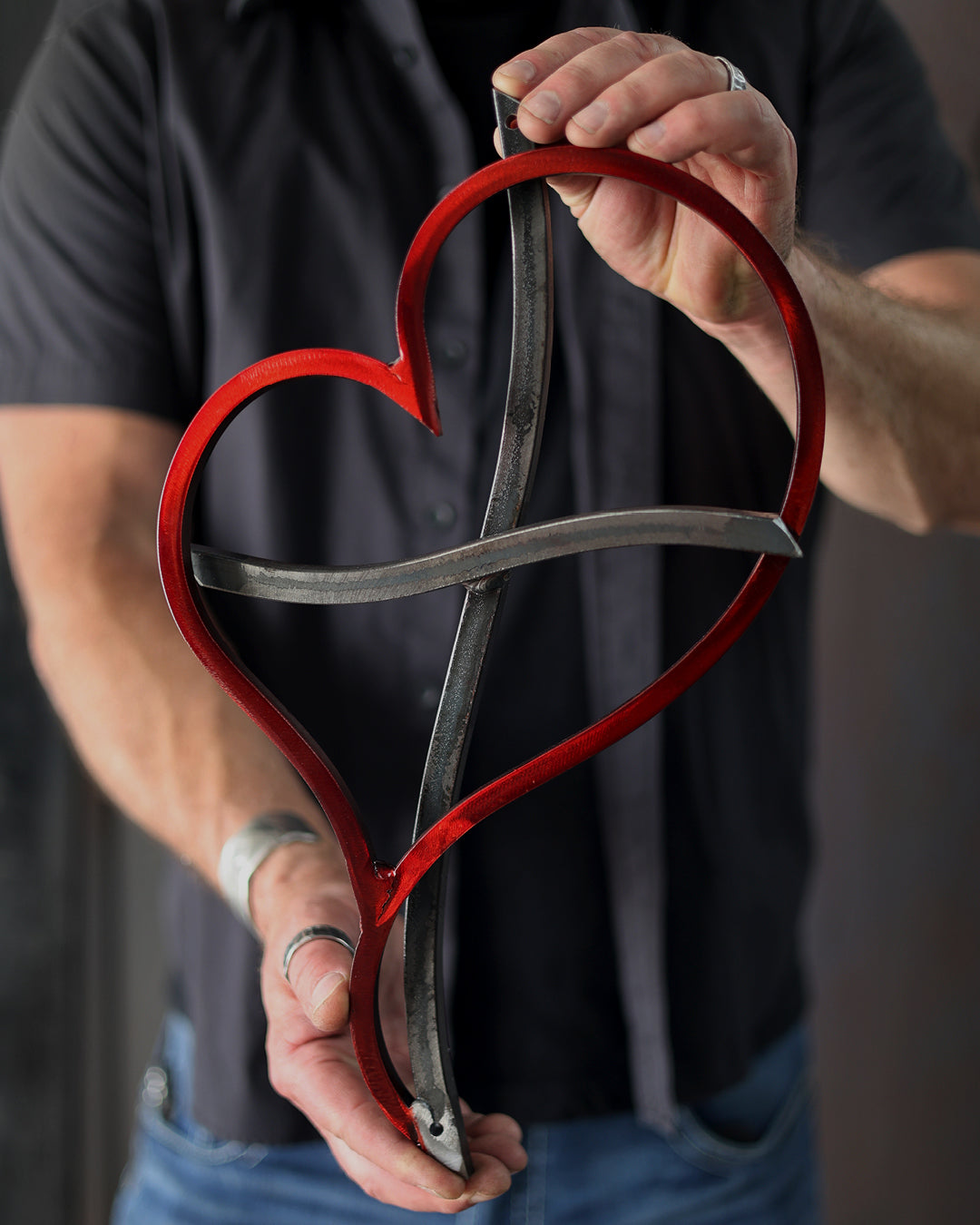Blooming Heart Cross