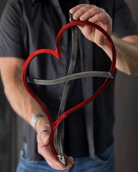 Blooming Heart Cross