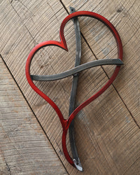 Blooming Heart Cross