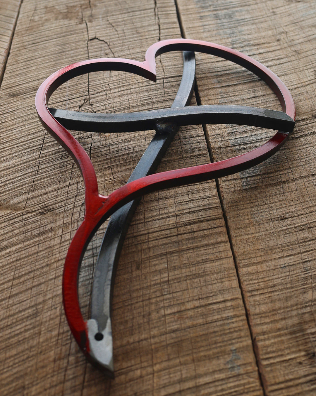 Blooming Heart Cross