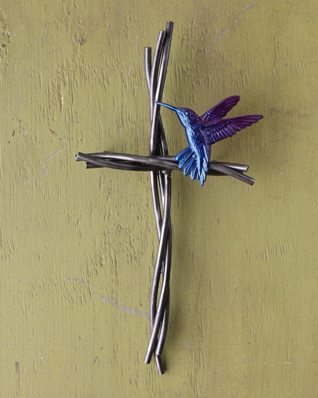 Hummingbird & Vine Cross