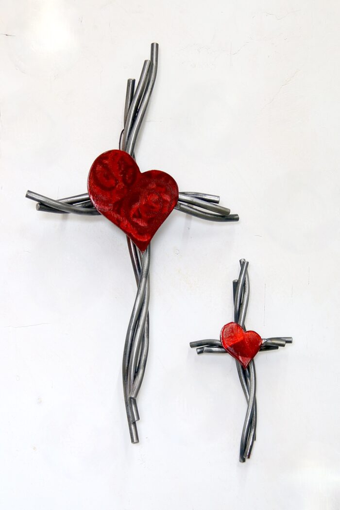 Radiant Heart Cross - 10"