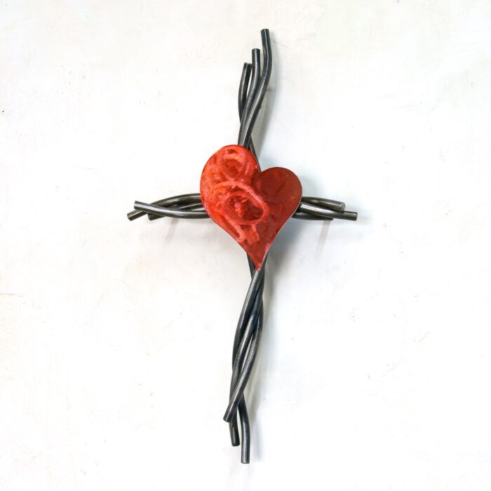 Radiant Heart Cross - 10"